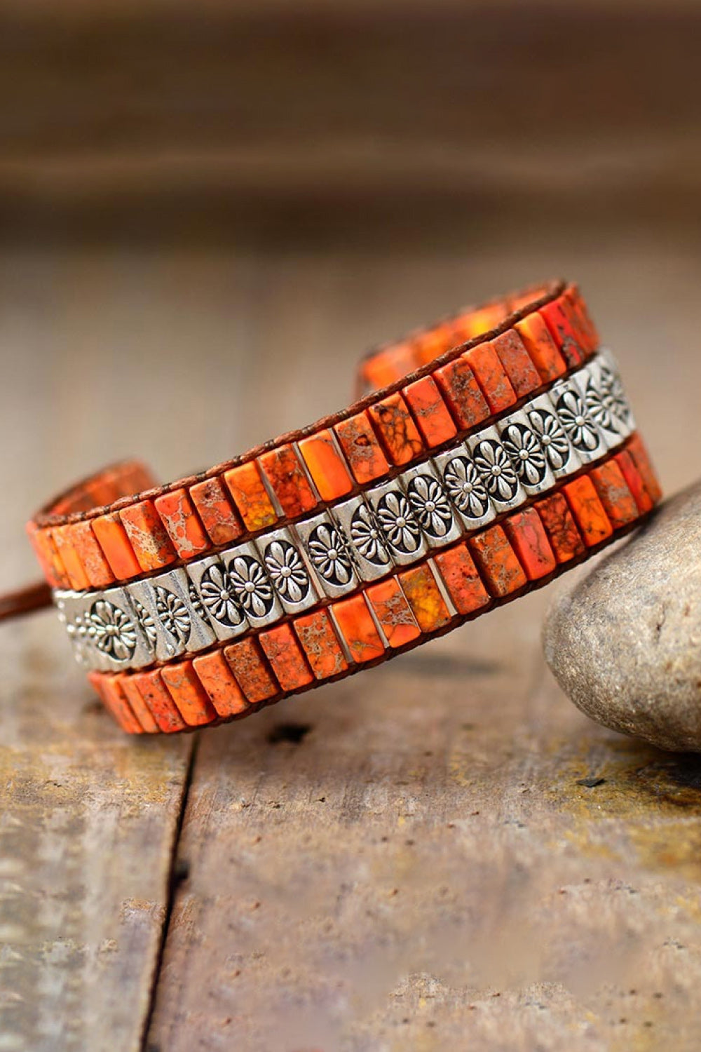 Handmade Triple Layer Natural Stone Bracelet - consueloalondra
