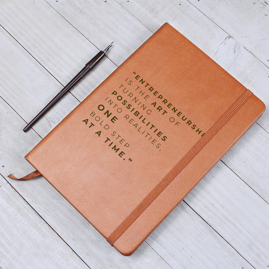 Vegan Leather Notebook for On-the-Go Organization
