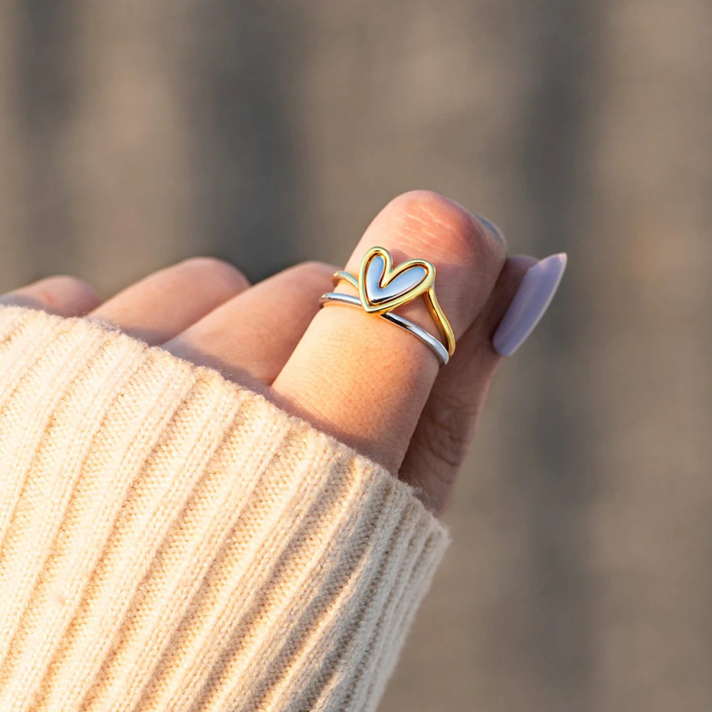 Sterling Silver Ring 925 Puzzle Heart Ring