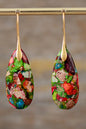 Turquoise Drop Earrings in Sterling Silver