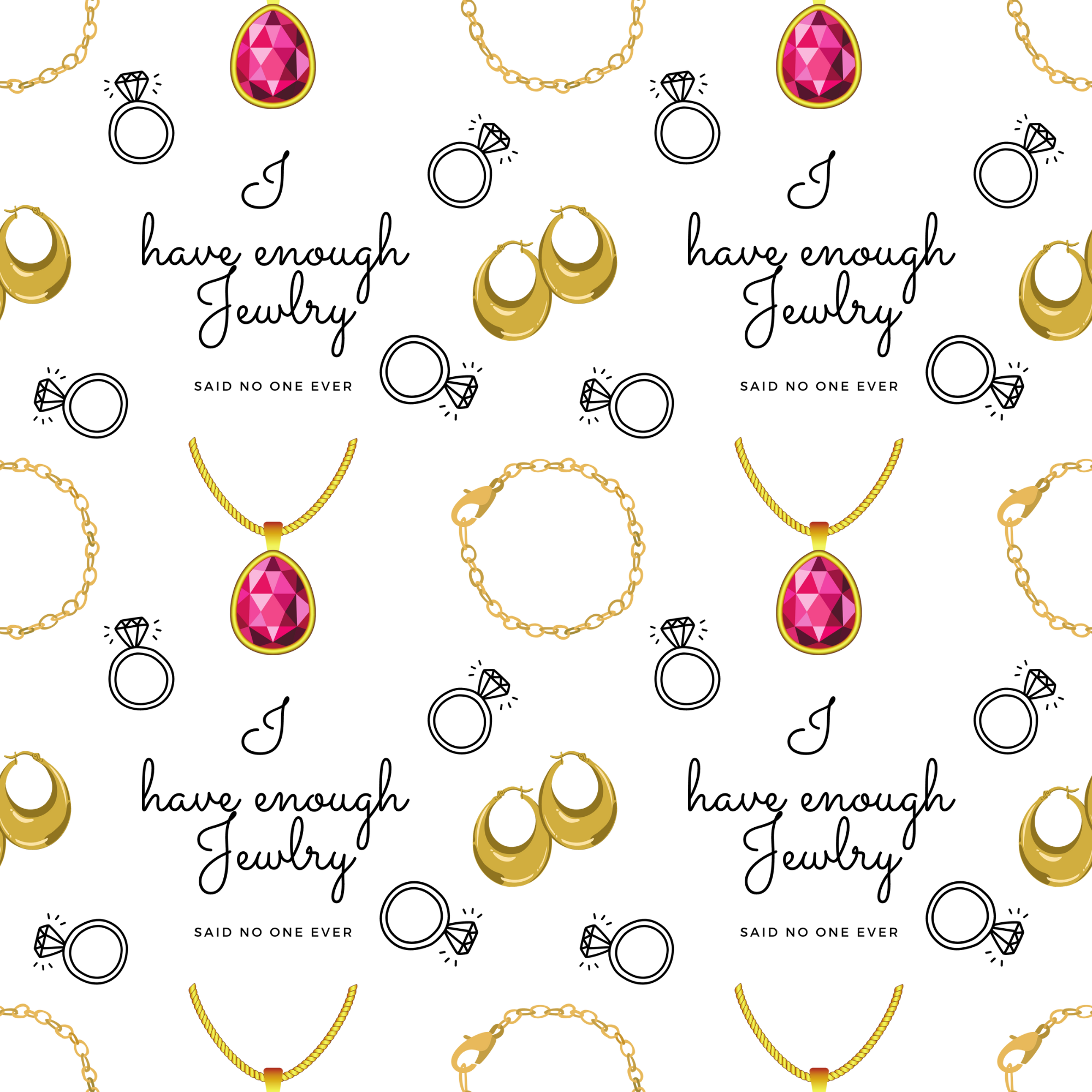 Gold and Ruby Jewelry Digital Art Work