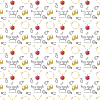 Gold and Ruby Jewelry Digital Art Work