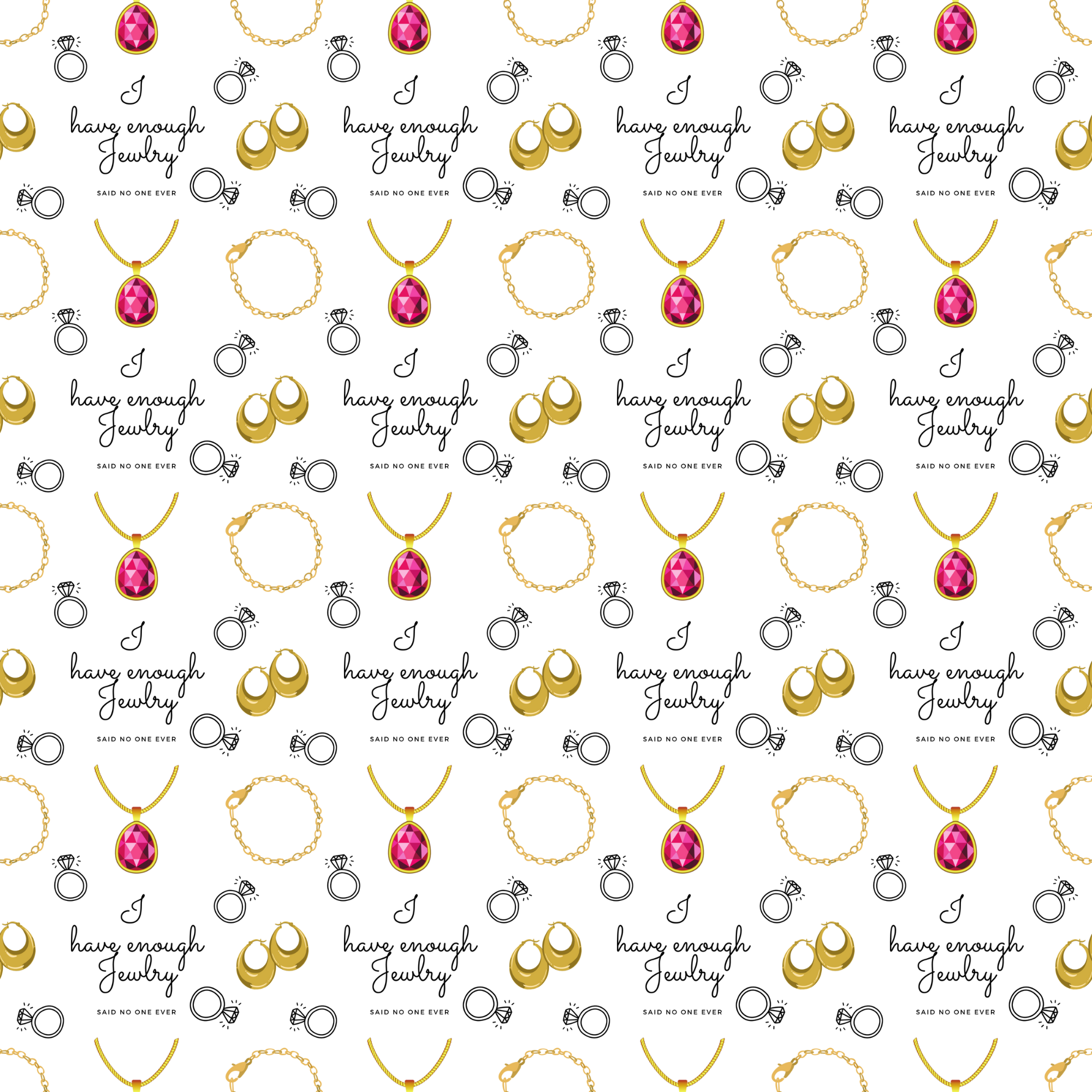 Gold and Ruby Jewelry Digital Art Work