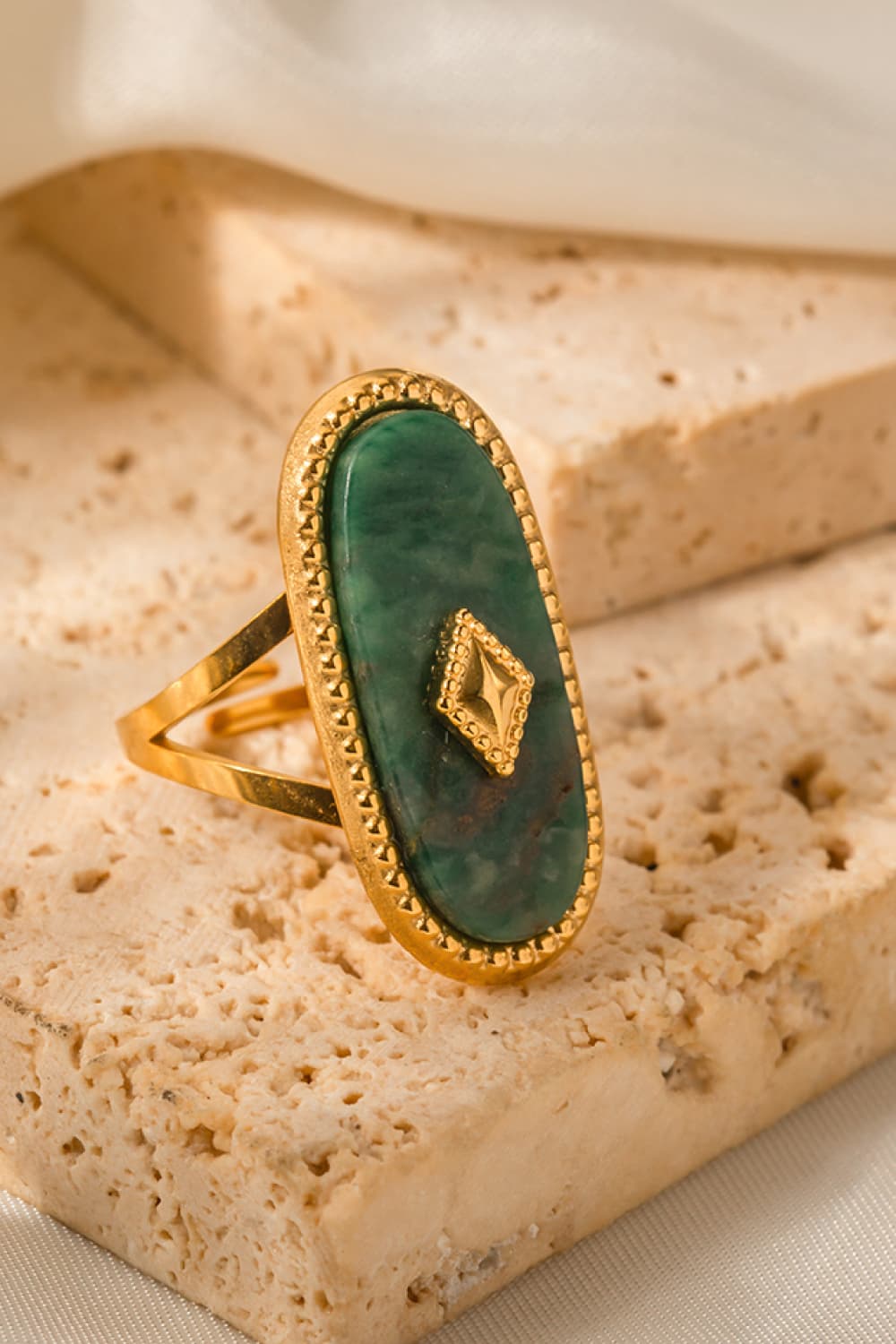 Natural Stone Copper Ring - consueloalondra