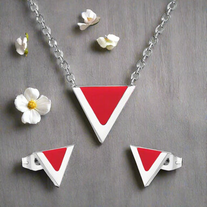 Triangle sterling still with red printed 