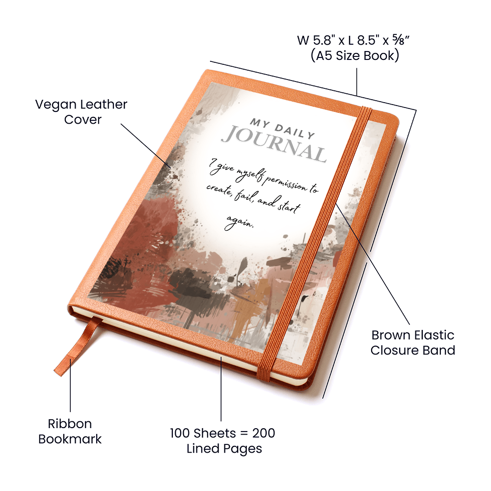 Vegan Leather Cover Journal