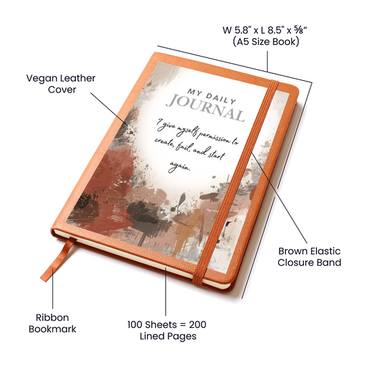 Vegan Leather Cover Journal