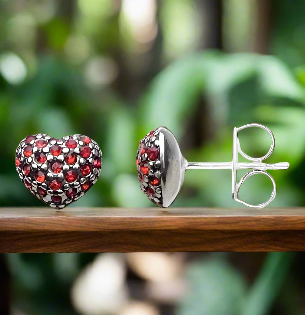 Sterling silver stud earrings