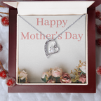 Necklace with crystal-heart pendant, accented with crystals sparkle