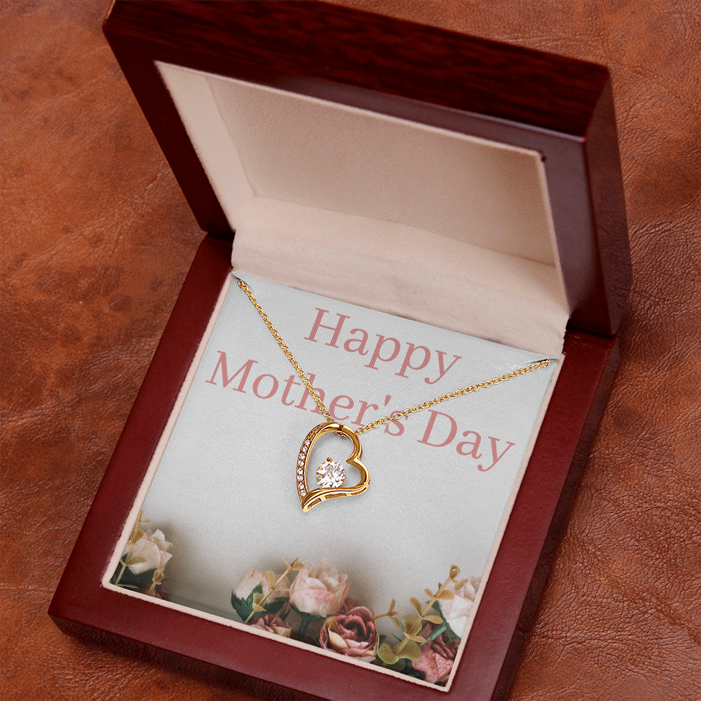 Necklace with crystal-heart pendant, accented with crystals sparkle