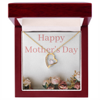Necklace with crystal-heart pendant, accented with crystals sparkle