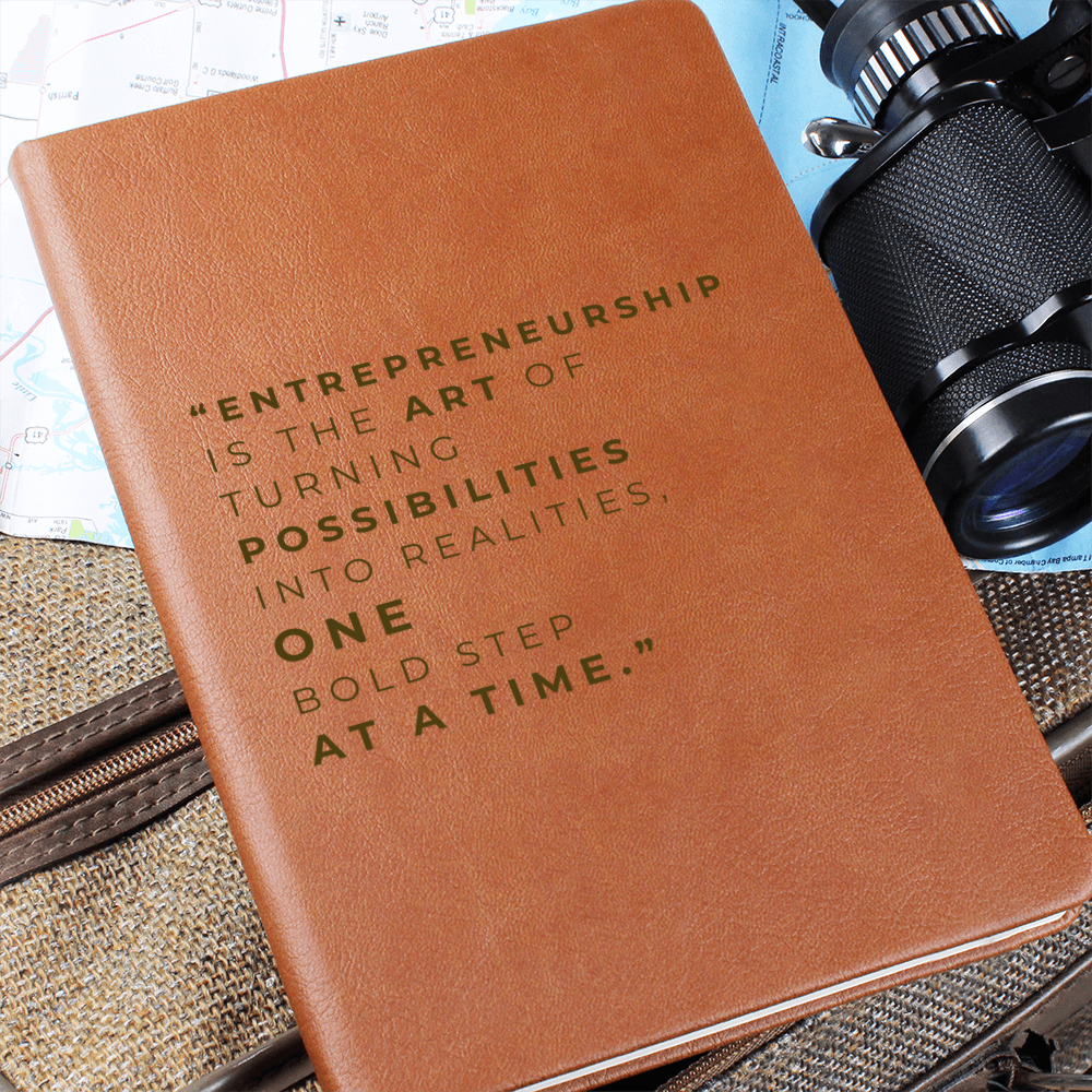 Vegan Leather Notebook for On-the-Go Organization