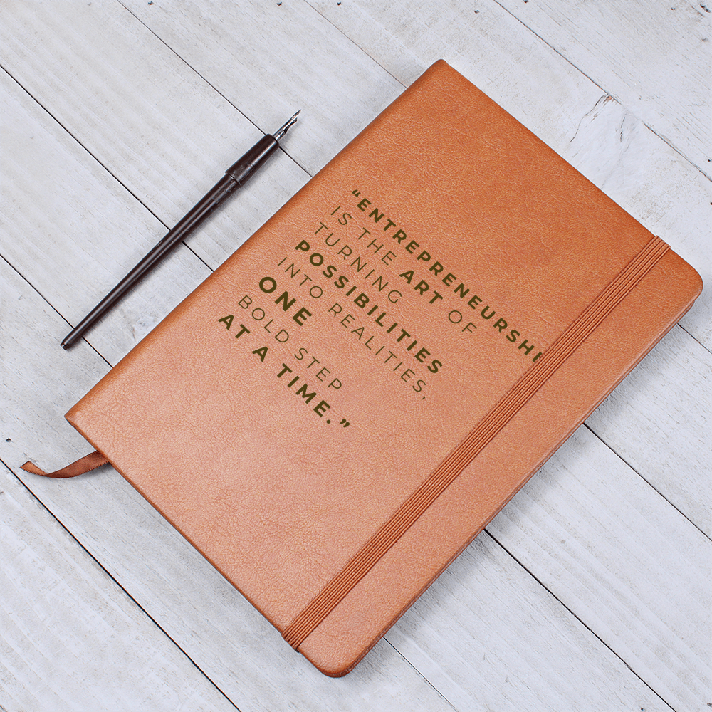 Vegan Leather Notebook for On-the-Go Organization