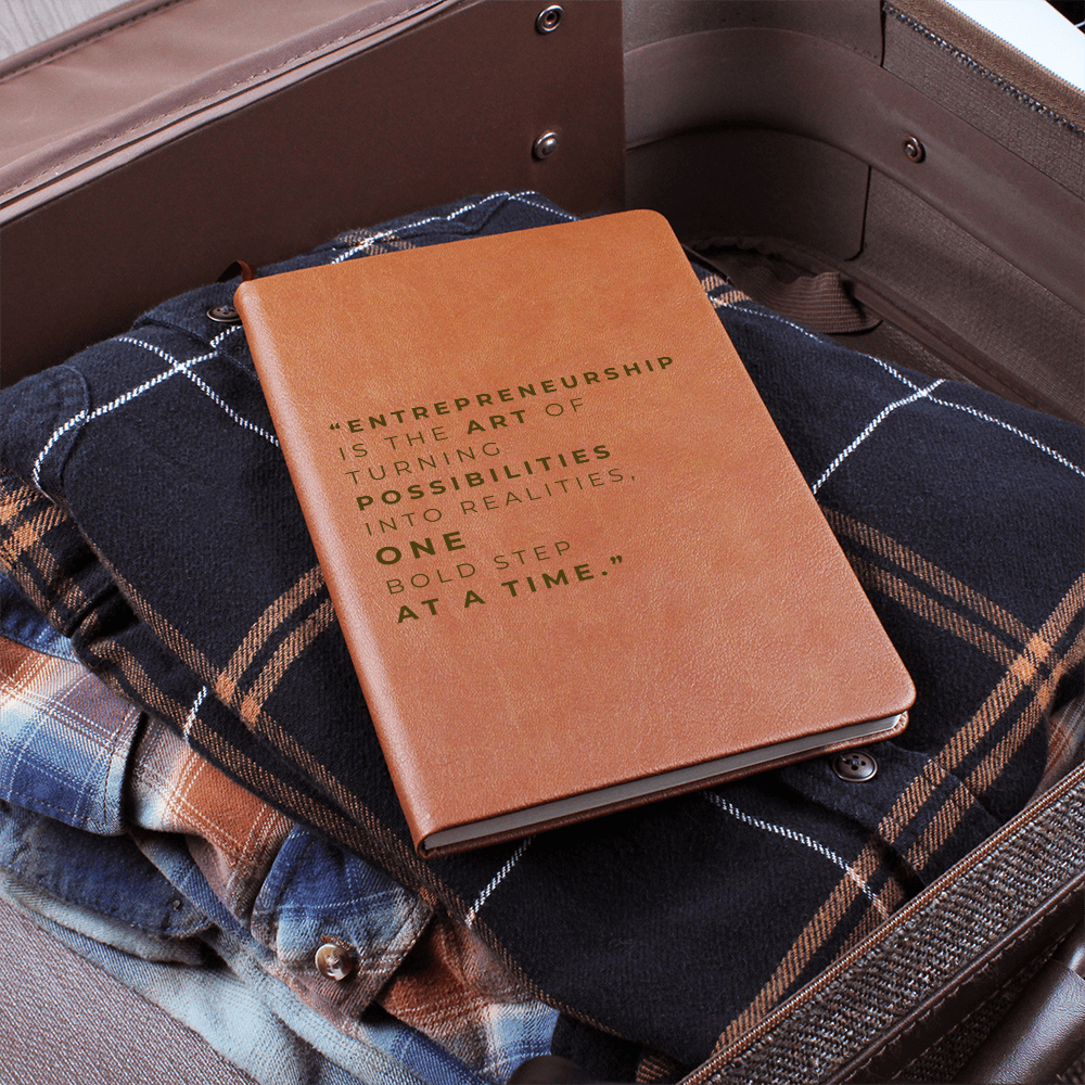 Vegan Leather Notebook for On-the-Go Organization