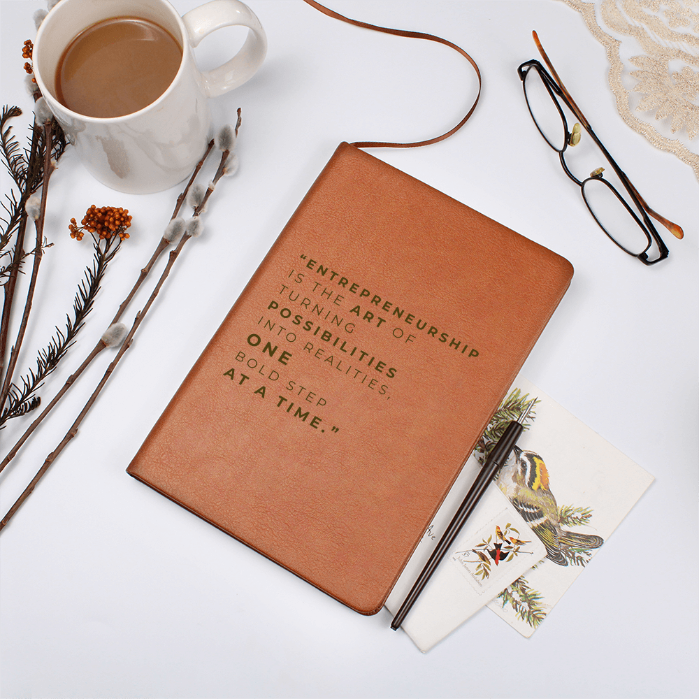 Vegan Leather Notebook for On-the-Go Organization