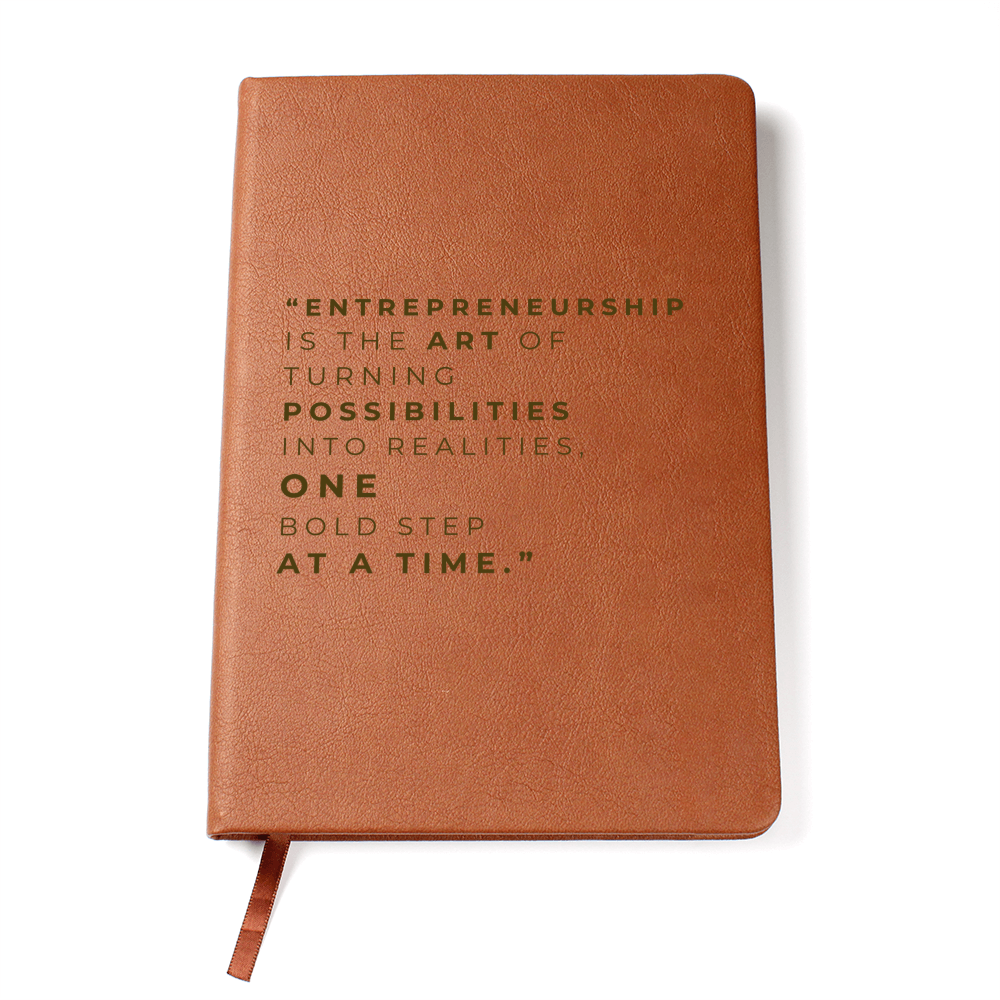 Vegan Leather Notebook for On-the-Go Organization