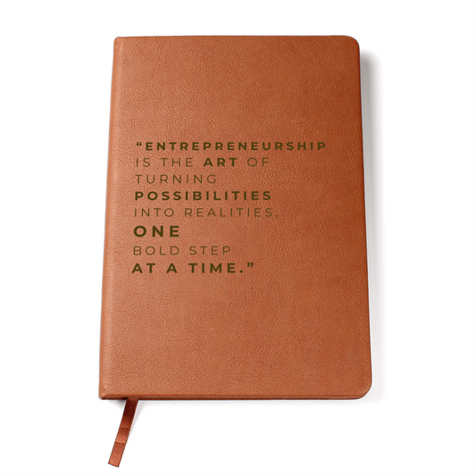 Vegan Leather Notebook for On-the-Go Organization