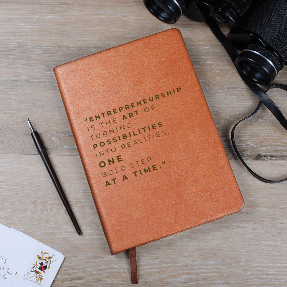 Vegan Leather Notebook for On-the-Go Organization