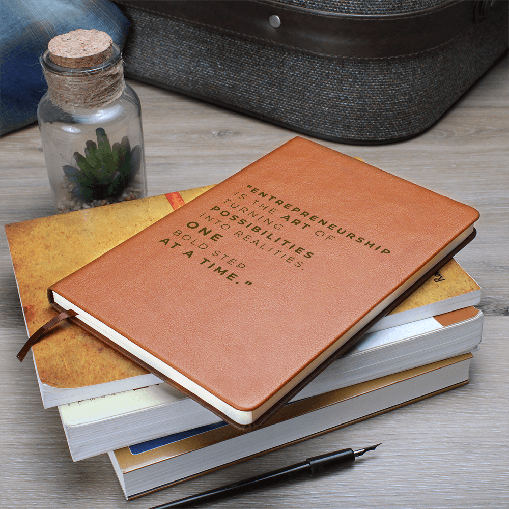 Vegan Leather Notebook for On-the-Go Organization