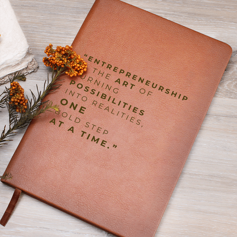 Vegan Leather Notebook for On-the-Go Organization