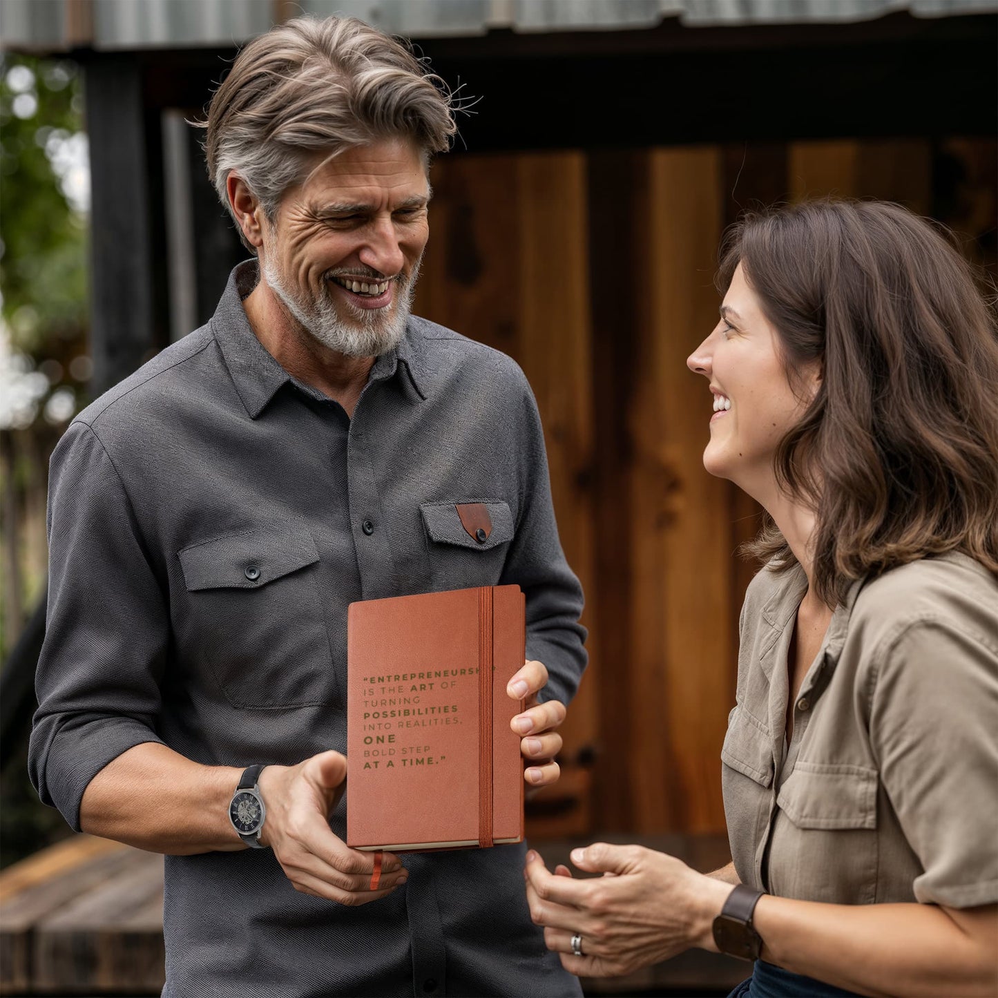 Vegan Leather Notebook for On-the-Go Organization