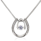 White Gold Over Stainless Steel Necklace