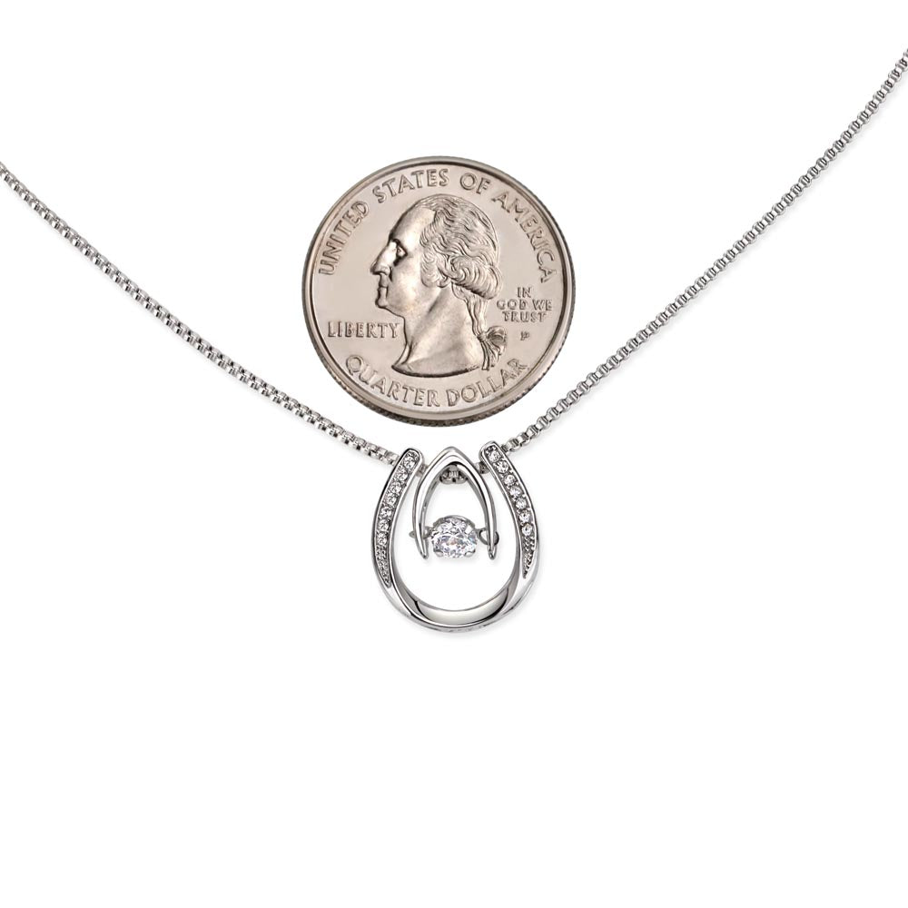 White Gold Over Stainless Steel Necklace