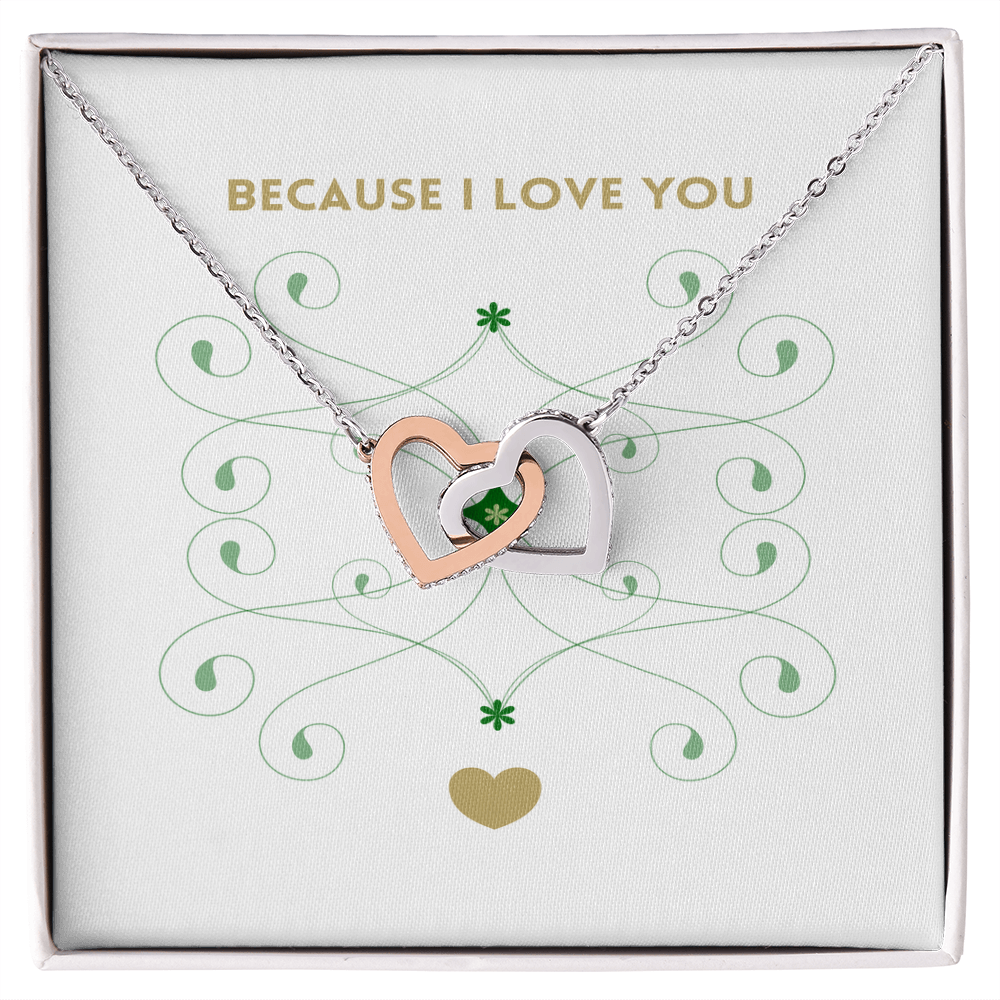 Lobster lock Heart Love Necklace