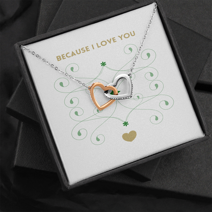 Lobster lock Heart Love Necklace