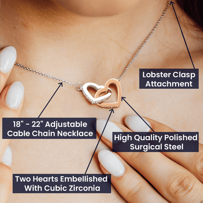Lobster lock Heart Love Necklace